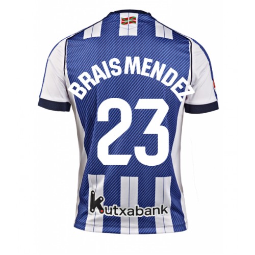 Real Sociedad Brais Mendez #23 Replika Hemmatröja 2025-26 Kortärmad